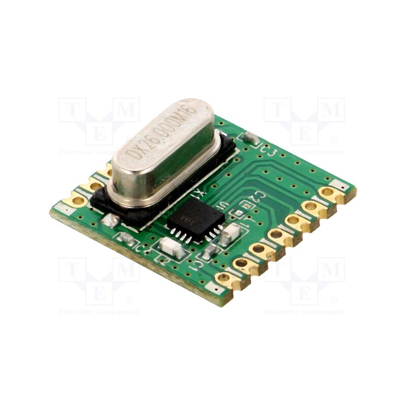 10 pcs : RFM219SW-433S1 - Module: RF, FM receiver, FSK,GFSK,OOK, 433.92MHz, 4-wire SPI, SMD