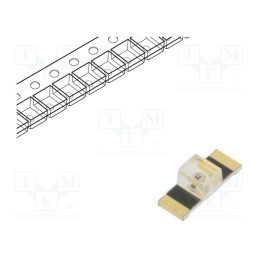 10 pcs : HSME-C265 - LED, SMD, 1205, green, 18÷50mcd, 3.4x1.25x1.1mm, 150°, 2.1÷2.6V