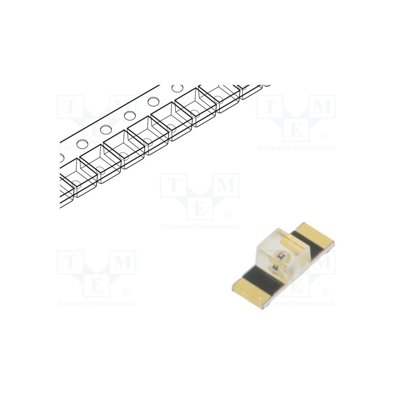 10 pcs : HSME-C265 - LED, SMD, 1205, green, 18÷50mcd, 3.4x1.25x1.1mm, 150°, 2.1÷2.6V
