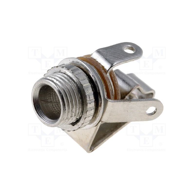 10 pcs : - Socket, Jack 3,5mm, female, mono,open, ways: 2, straight