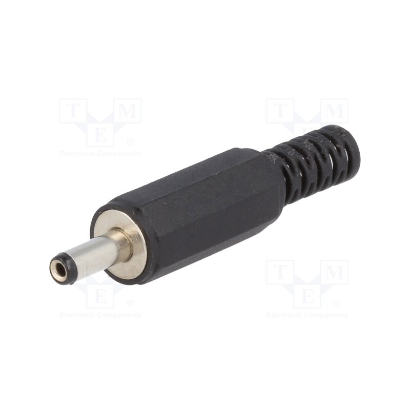 20 pcs : - Plug, DC supply, female, 3.4/1.3mm, 3.4mm, 1.3mm, for cable, 9mm