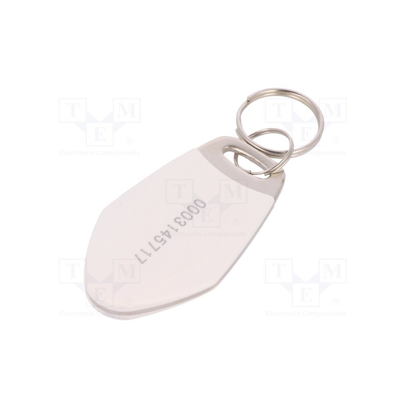 10 pcs : S1035N-WE - RFID pendant, metal,plastic, white, 125kHz, 8BROM