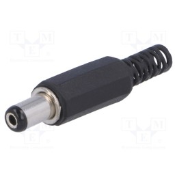 20 pcs : - Plug, DC supply, female, 5.5/2.1mm, 5.5mm, 2.1mm, for cable, 9mm