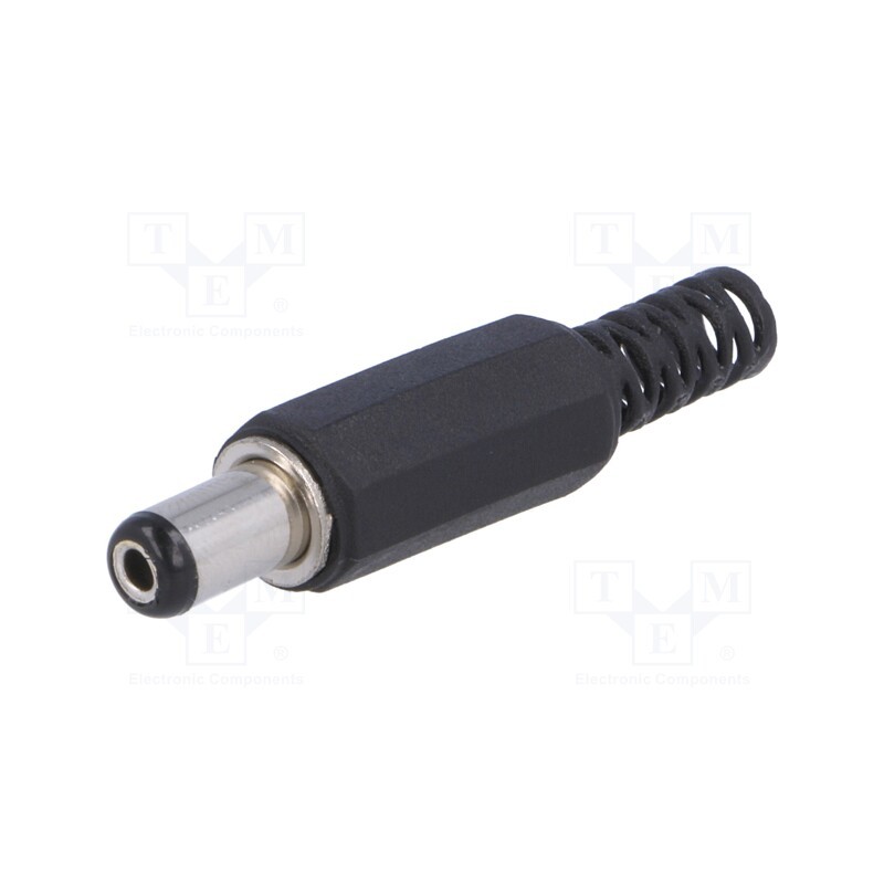 20 pcs : - Plug, DC supply, female, 5.5/2.1mm, 5.5mm, 2.1mm, for cable, 9mm