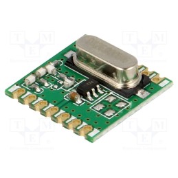 10 pcs : RFM119S-433S1 - Module: RF, FM transmitter, FSK,GFSK,OOK, 433.92MHz, I2C, 13dBm