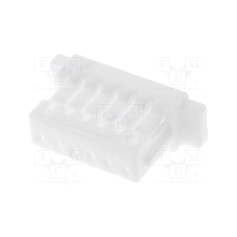 50 pcs : SHR-06V-S-B - Plug, wire-board, female, SH, 1mm, PIN: 6, w/o contacts, for cable