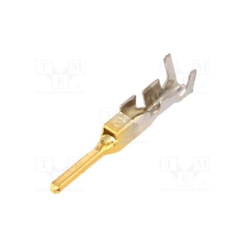 50 pcs : SJ2M-21GF-M1.0N - Contact, male, copper alloy, gold flash,nickel plated, J2000