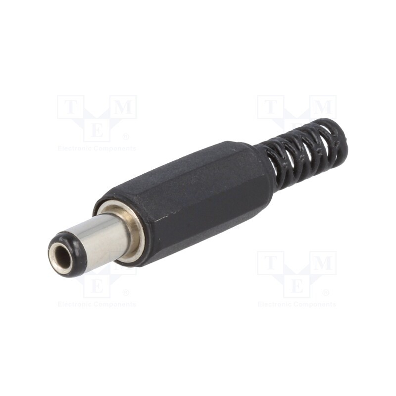 20 pcs : - Plug, DC supply, female, 5.5/2.5mm, 5.5mm, 2.5mm, for cable, 9mm