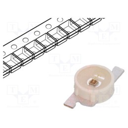 10 pcs : LS P47F-U1AA-1-1 - LED, SMD, red, 1.52÷3.78lm, 450÷1120mcd, Ø2.1mm, 120°, 1.8÷2.4V