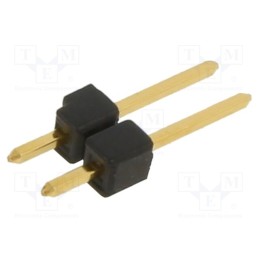 50 pcs : SL11.124.02G - Pin header, pin strips, male, PIN: 2, straight, 2.54mm, THT, 1x2