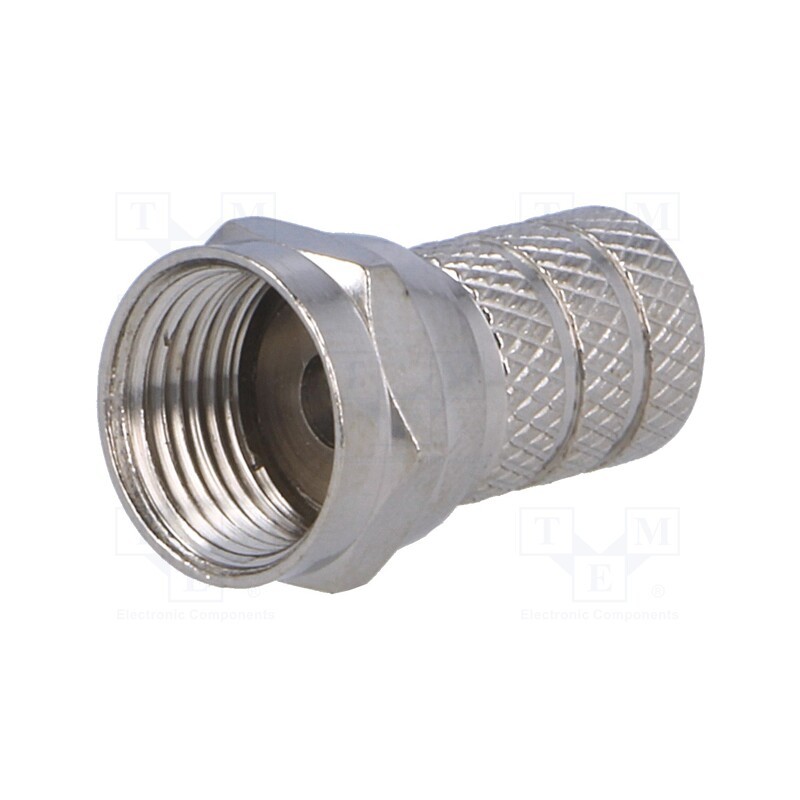 20 pcs : - Plug, F, male, straight, RG58, 5mm, twist-on, for cable