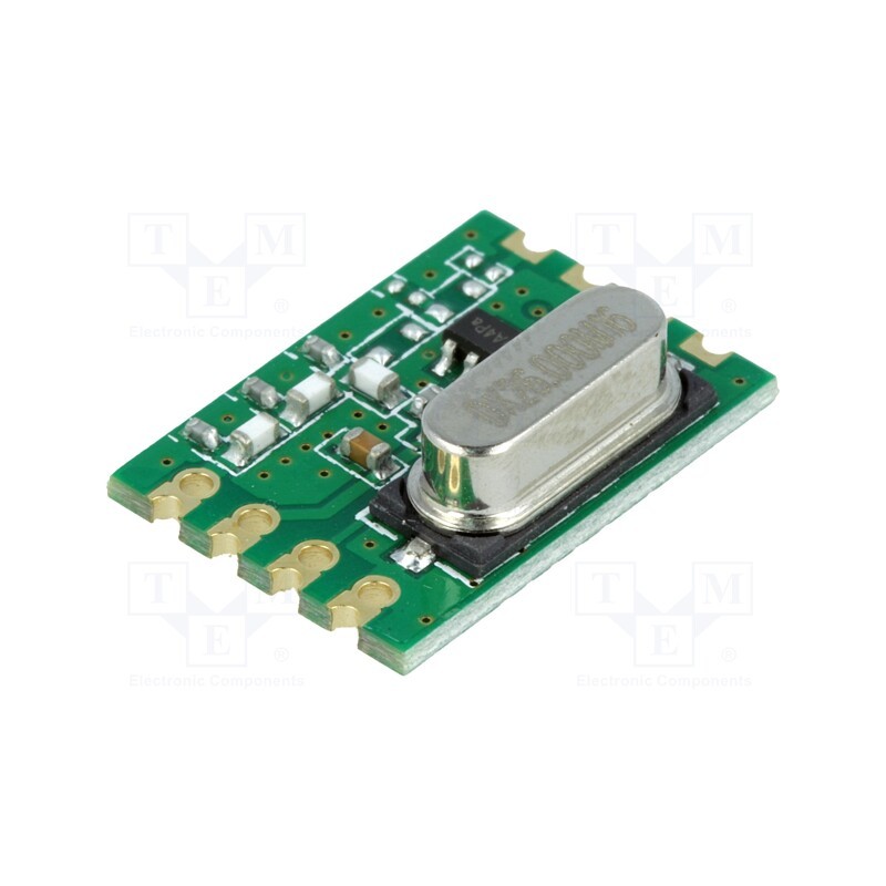 10 pcs : RFM119W-433S1 - Module: RF, FM transmitter, FSK,GFSK,OOK, 433.92MHz, I2C, 13dBm