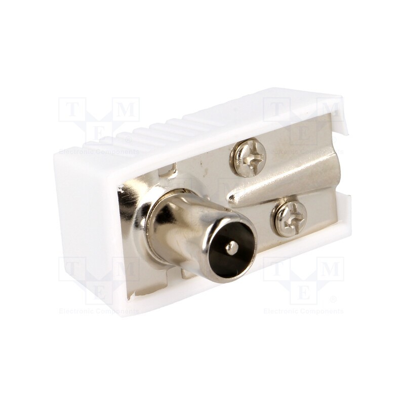 10 pcs : - Plug, coaxial 9.5mm (IEC 169-2), male, angled 90°, for cable