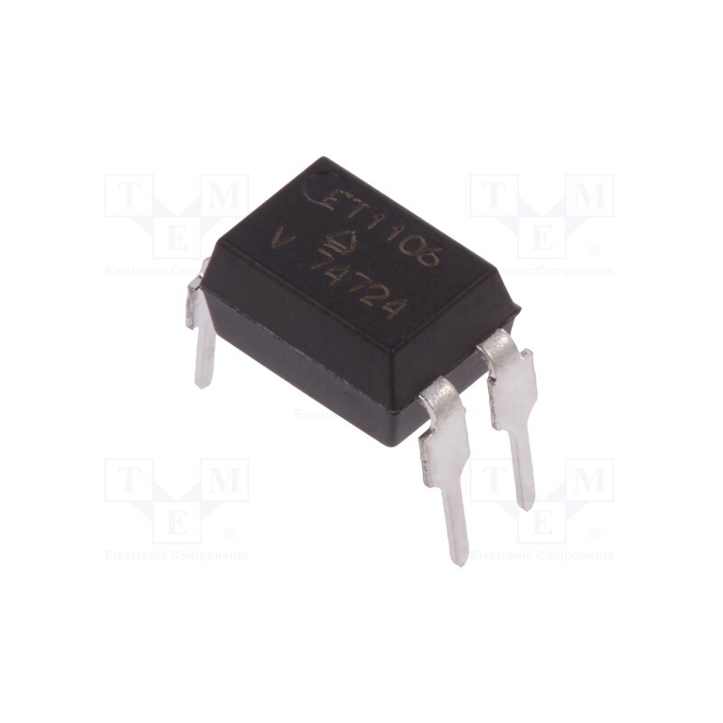 10 pcs : TCET1106 - Optocoupler, THT, Ch: 1, OUT: transistor, Uinsul: 8kV, Uce: 70V, DIP4