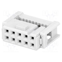 10 pcs : - Plug, IDC, female, PIN: 10, IDC, for ribbon cable, 1.27mm