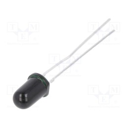 10 pcs : PD333-3B/H0/L2 - PIN photodiode, 5mm, THT, 940nm, 80°, 5nA, convex, black
