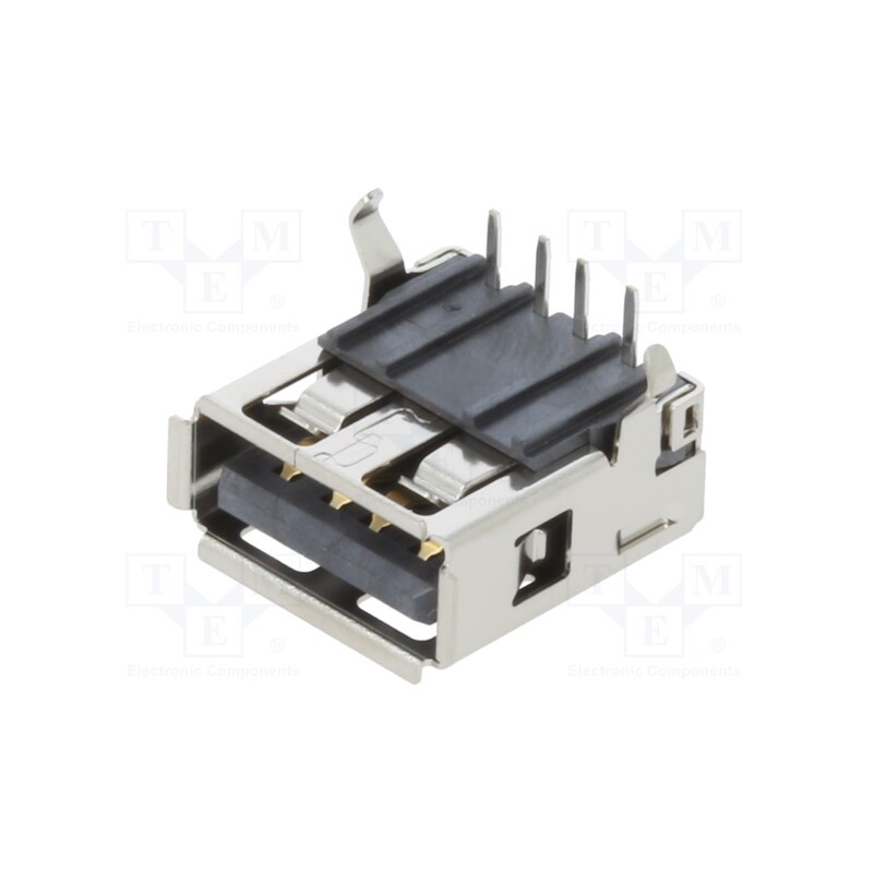 50 pcs : SS-52100-001 - Socket, USB B, PIN: 4, THT, angled 90°, USB 2.0