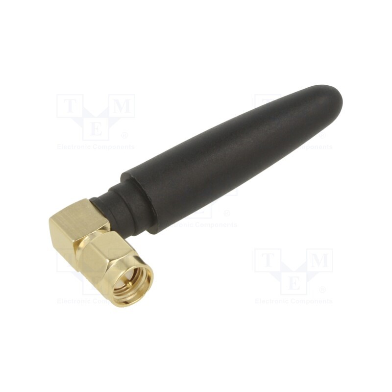 10 pcs : YE0032AA - Antenna, Bluetooth,WiFi, 1.9dBi, linear, angular,twist-on, 52mm