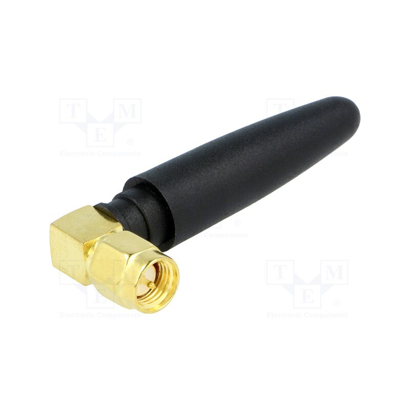10 pcs : GSM-ANT401-R - Antenna, GSM, 2dBi, linear, angular,twist-on, 50Ω, male,SMA