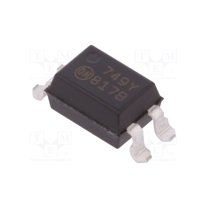 10 pcs : FOD817BS - Optocoupler, SMD, Ch: 1, OUT: transistor, CTR@If: 130-260%@5mA, 70V
