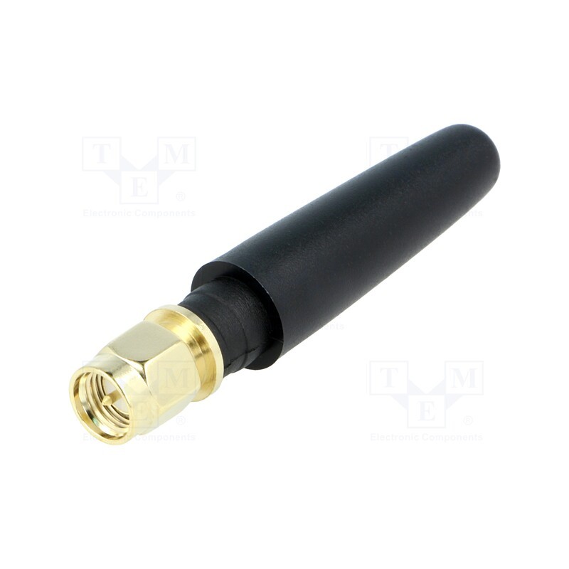 10 pcs : 433M-ANT401 - Antenna, RF, 2dBi, linear, twist-on,vertical, 50Ω, Ø: 10.5mm