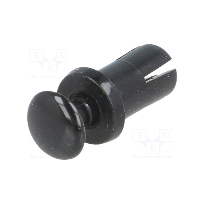 20 pcs : SRR4.5-8 - Rivet, Ømount.hole: 4.4mm, black, polyamide 66