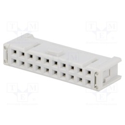 10 pcs : - Plug, IDC, female, PIN: 20, IDC, for ribbon cable, 1.27mm