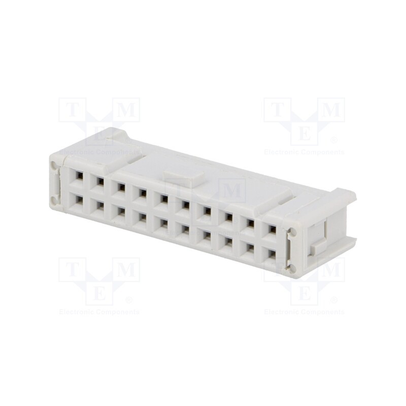 10 pcs : - Plug, IDC, female, PIN: 20, IDC, for ribbon cable, 1.27mm