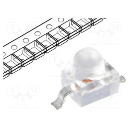 10 pcs : KM2520ZGC03 - LED, SMD, Gull wing, green, 1900÷2700mcd, 2.5x2x2.8mm, 20°, 20mA