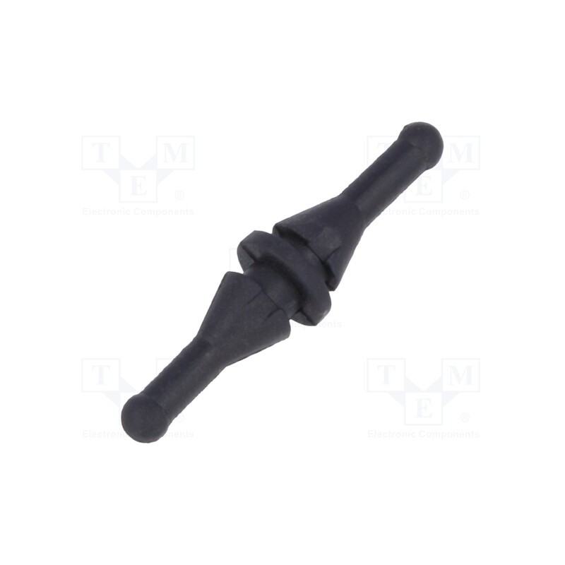 10 pcs : FM-1 - Fastener for fans and protections, Ømount.hole: 5mm, black