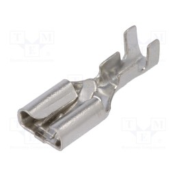 50 pcs : ST-005/2 - Terminal: flat, 6.3mm, 0.8mm, female, 1÷1.5mm2, crimped, for cable