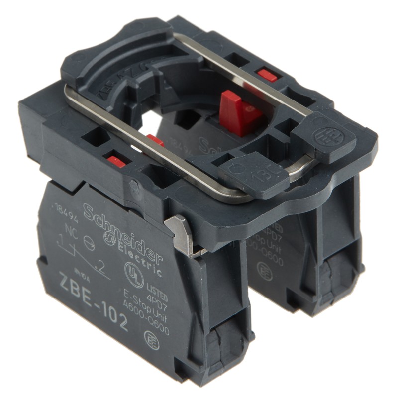 1 pcs - Schneider Electric Harmony XB5 Series Contact Block, 2NC