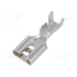 50 pcs : ST-005/3 - Terminal: flat, 6.3mm, 0.8mm, female, 1.5÷2.5mm2, crimped, tinned