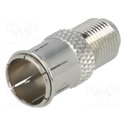 10 pcs : - Coupler, F socket,F plug 'quick'