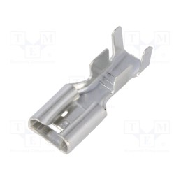 50 pcs : ST-005/4 - Terminal: flat, 6.3mm, 0.8mm, female, 2.5÷4mm2, crimped, for cable