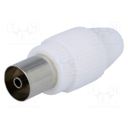 20 pcs : - Plug, coaxial 9.5mm (IEC 169-2), female, straight, for cable