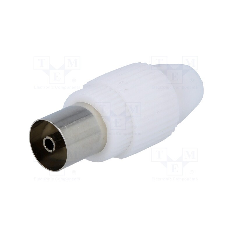 20 pcs : - Plug, coaxial 9.5mm (IEC 169-2), female, straight, for cable