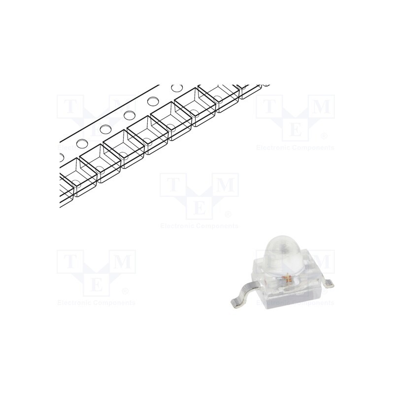 10 pcs : KM2520SGC03 - LED, SMD, Gull wing, green, 40÷100mcd, 2.5x2x2.8mm, 20°, 2.2÷2.5V