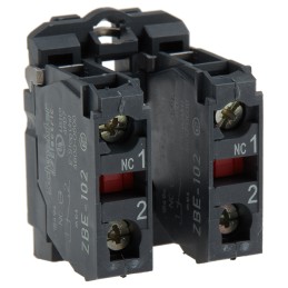 1 pcs - Schneider Electric Harmony XB5 Series Contact Block, 2NC