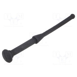 10 pcs : FM-5 - Fastener for fans and protections, Ømount.hole: 3.5mm, black