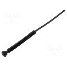 10 pcs : FMM-1 - Fastener for fans and protections, Ømount.hole: 4.5mm, black