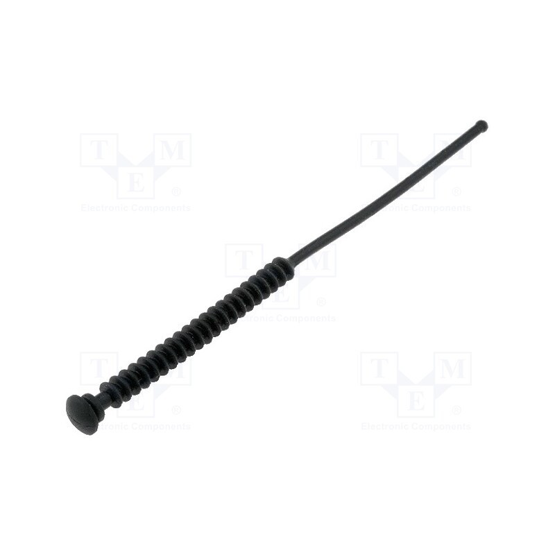 10 pcs : FMM-1 - Fastener for fans and protections, Ømount.hole: 4.5mm, black