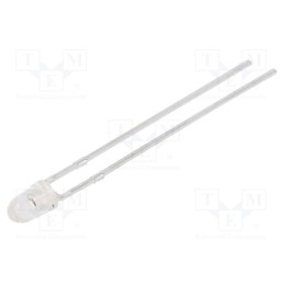 10 pcs : L-7104SYC-J3 - LED, 3mm, yellow, 1800÷2800mcd, 34°, Front: convex, 2÷2.5V