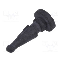 10 pcs : FM-4 - Fastener for fans and protections, Ømount.hole: 5mm, black