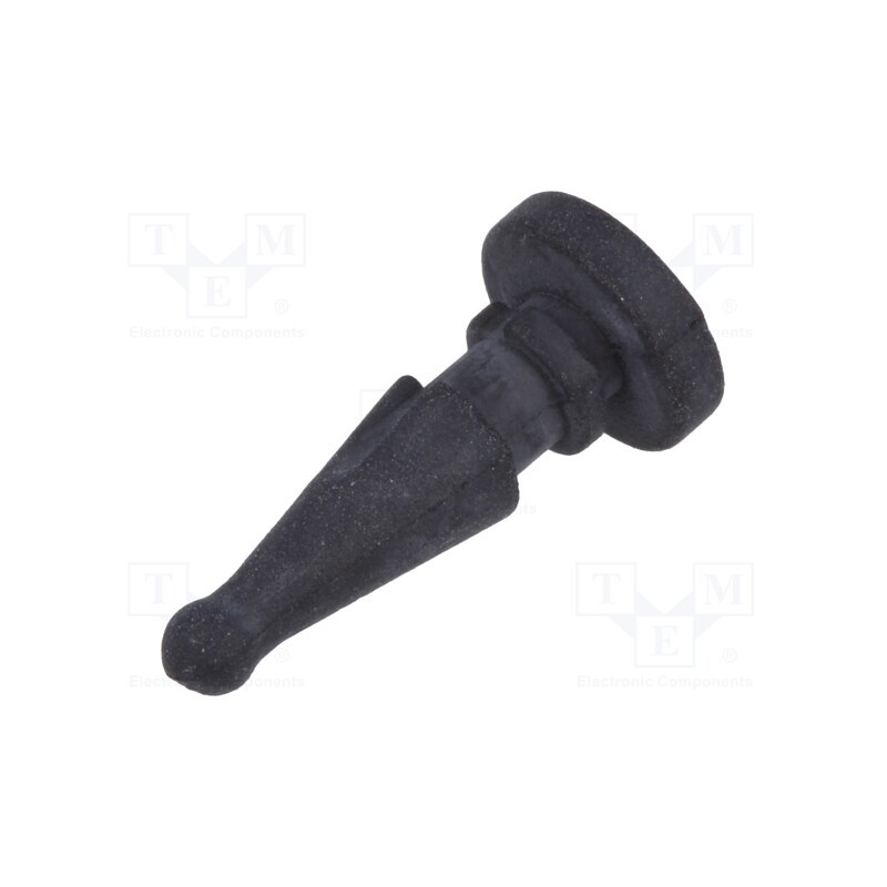 10 pcs : FM-4 - Fastener for fans and protections, Ømount.hole: 5mm, black