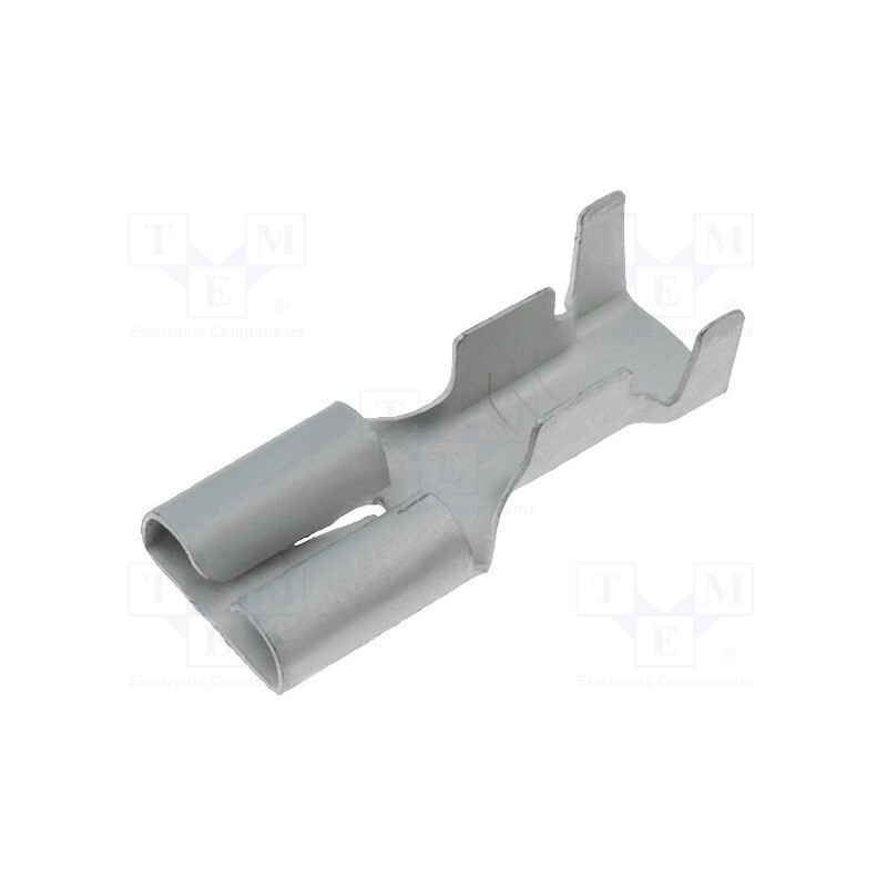 50 pcs : ST-005/Z2 - Terminal: flat, 6.3mm, 0.8mm, female, 2÷3.5mm2, crimped, for cable