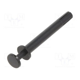 20 pcs : SRF4-30 - Rivet, Ømount.hole: 4mm, black, polyamide 66, UL94V-2