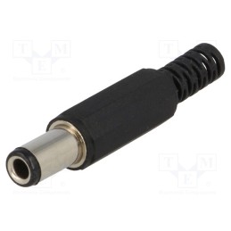 20 pcs : - Plug, DC supply, female, 6.3/3.1mm, 6.3mm, 3.1mm, for cable, 10mm