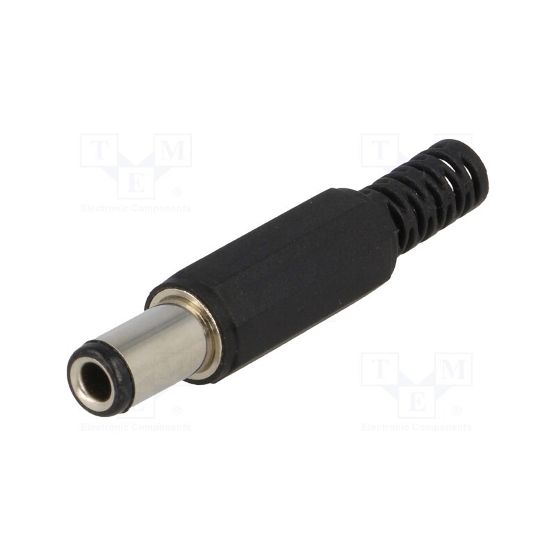 20 pcs : - Plug, DC supply, female, 6.3/3.1mm, 6.3mm, 3.1mm, for cable, 10mm