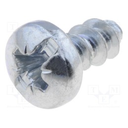 20 pcs : - Screw, Ømount.hole: 4.3mm, zinc, fans with termoplast frame